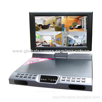 10.1-inch 8CH H.264 LCD/DVR Combo with Mobile Remote View, VGA, BNC Output at Same Time